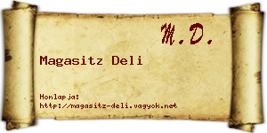 Magasitz Deli névjegykártya